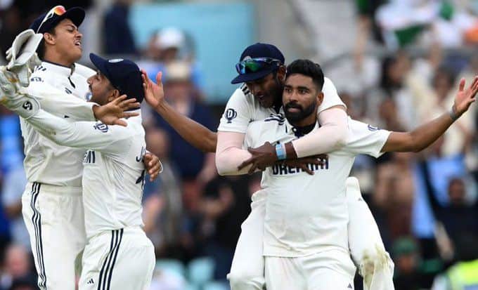 Mohammed Siraj praised after Oval Test win 