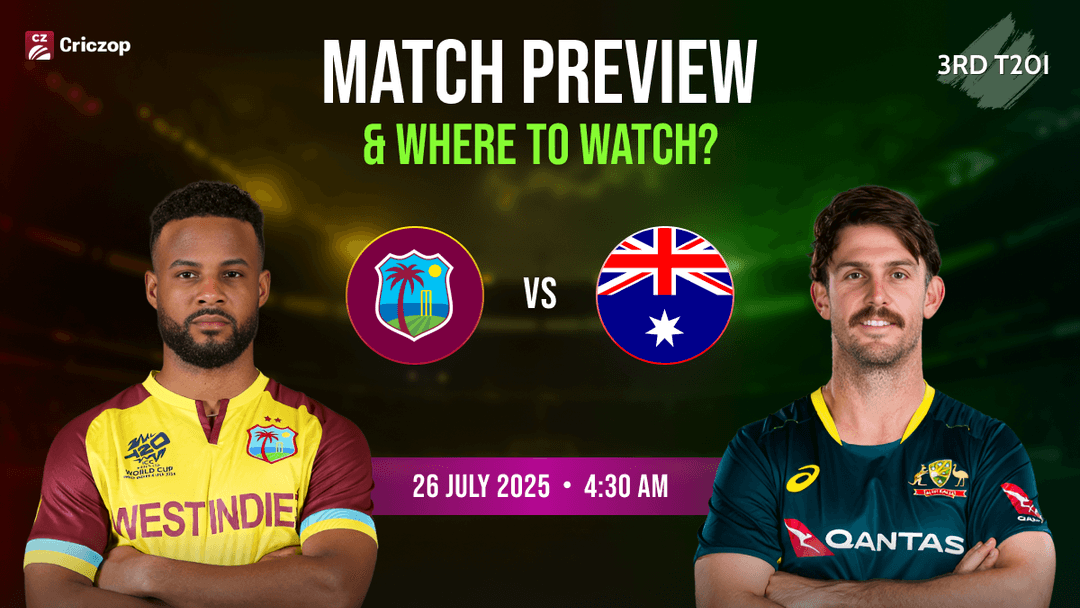 West Indies vs Australia 3rd T20I Match Preview 